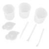 Silicone Measuring Cup Set Reusable Mixing Cup Casting Craft Jewelry Making Tool