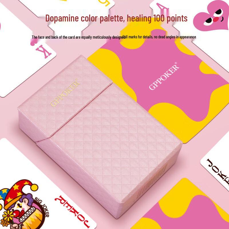 GPPOKER Креативные Розовые Карты для Покера с Горячим Штампованием