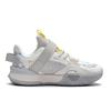 Li Ning Kids Sports Lifestyle Series Shock Absorption Rebound Letter Pattern Casual Shoes Kids Casual Shoes White Gray YKNT036-5