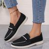 Fashion 2024 New Fashionable and Versatile Women's Loafers Casual Flat Shoes Women's Shoes Single Shoes Women's Walking Non-slip