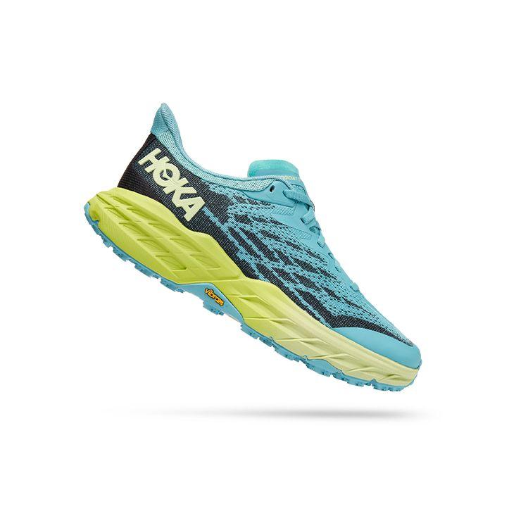 HOKA Speedgoat 5 Coastal Shade Green Glow Női Sneakerek Kék 1123158-CSGG