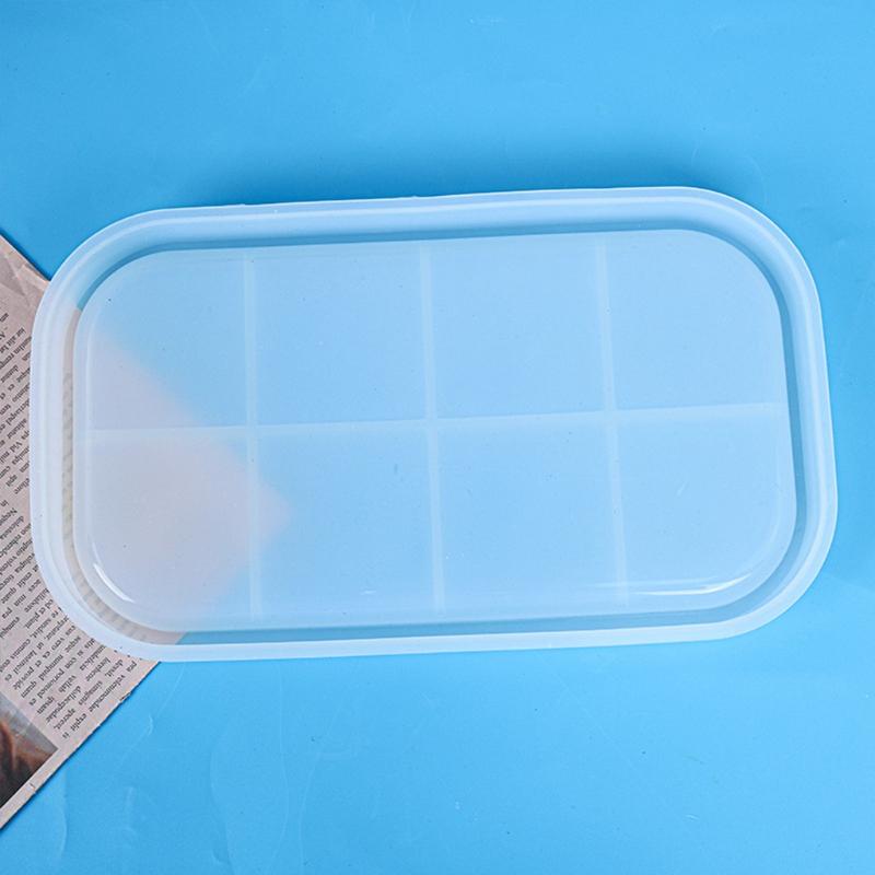 Coaster Cup Mat Crystal Mold Handmade Oval Tray Silicone Mold Fruit Plate Casting Mold Serving Borad Crystal Epoxy Mold