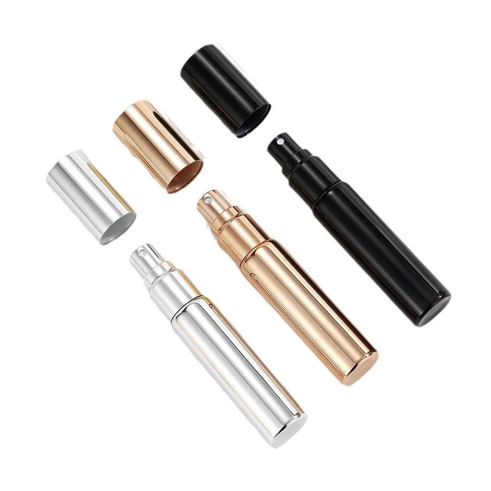10ml Glass Cosmetic Bottle with Electroplated Aluminum Spray Head - Portable Perfume Refill Spray Bottle