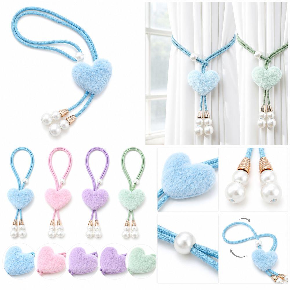 Faux Pearl Tassel Curtain Holdback Rope Drapery Tieback Cute Window Curtain Tie  Home Decor