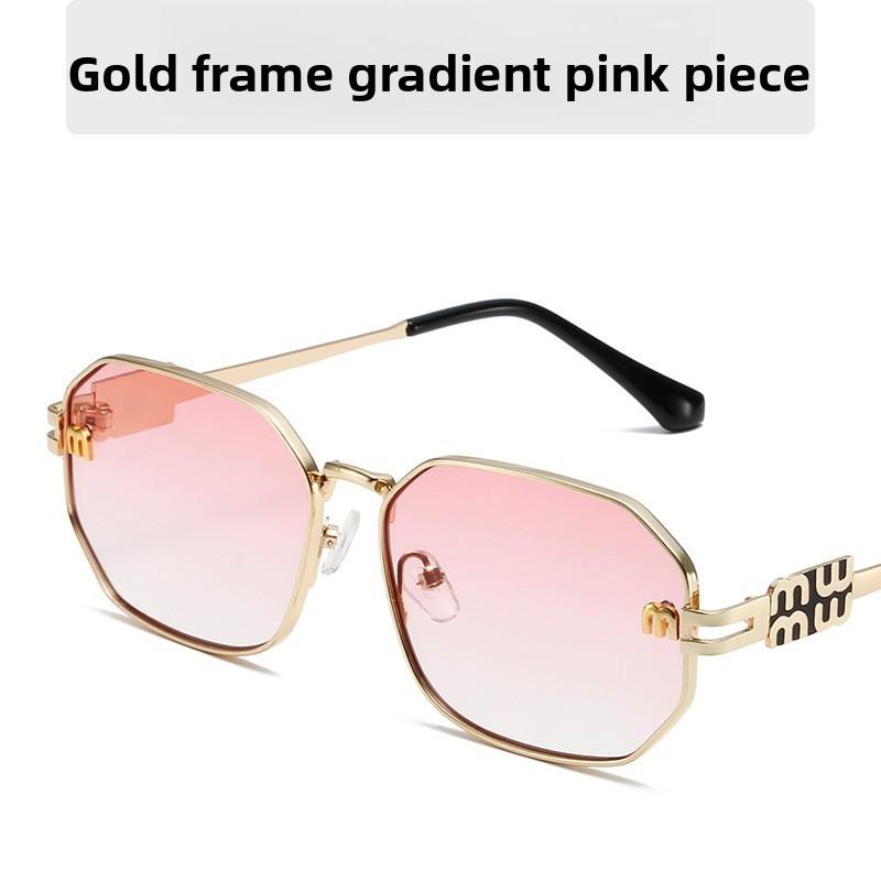 Modern Polygon Sunglasses For Women Uv400 Sun Protection Outdoor Fashion Accessory