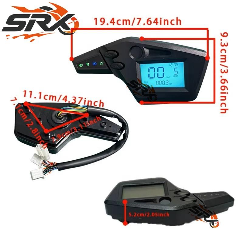 Odometer Tachometer LED Digital Speedometer For Yamaha XT250 XT660 XTX 660 XT660R Motorcycle Instrument
