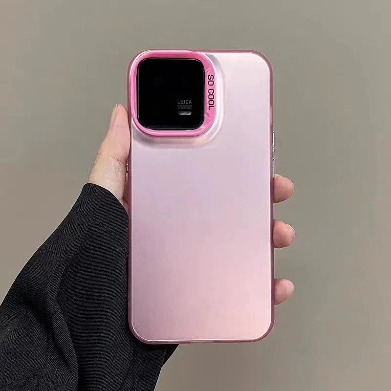 Electroplate laserové matné pouzdro na telefon pro Xiaomi Mi 13T Mi13T Pro Mi 13 T Pro 5G Zadní nárazuvzdorný matný ochranný kryt