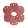 50Pcs 180mm/7inch 8 Hole Sandpaper Hook Grinding Wheel for Electric Wallboard Sander Polishers 60/80/120/240/320 Grain Size
