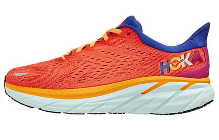 HOKA ONE ONE Clifton 8 Fiesta Orange Purple 1119393-FBLN 44