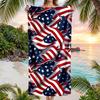 Amerikanische Flagge Mode Strandtuch: Ideal für Sommerabenteuer Weich, saugfähig und schnell trocknend geeignet zum Schwimmen und Baden