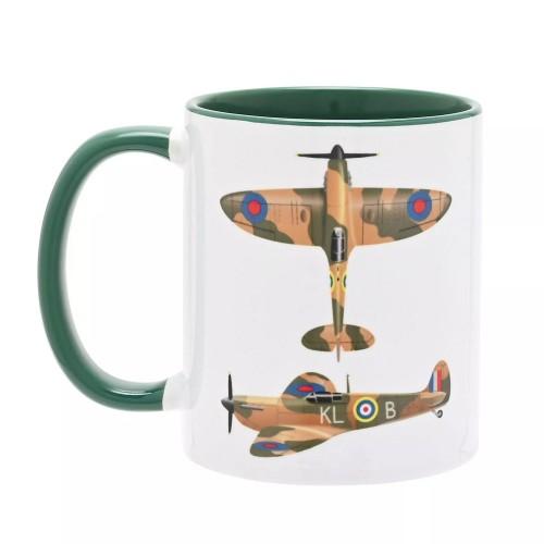 Harvey Makin RAF Spitfire Bedruckte 325ml Tasse