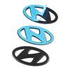 Badge Logo Volante Auto Emblema Auto Decalcomania Styling Accessori Per Hyundai Tucson Sonata Palisade Elantra Wagon GDI i20 i30 WW46