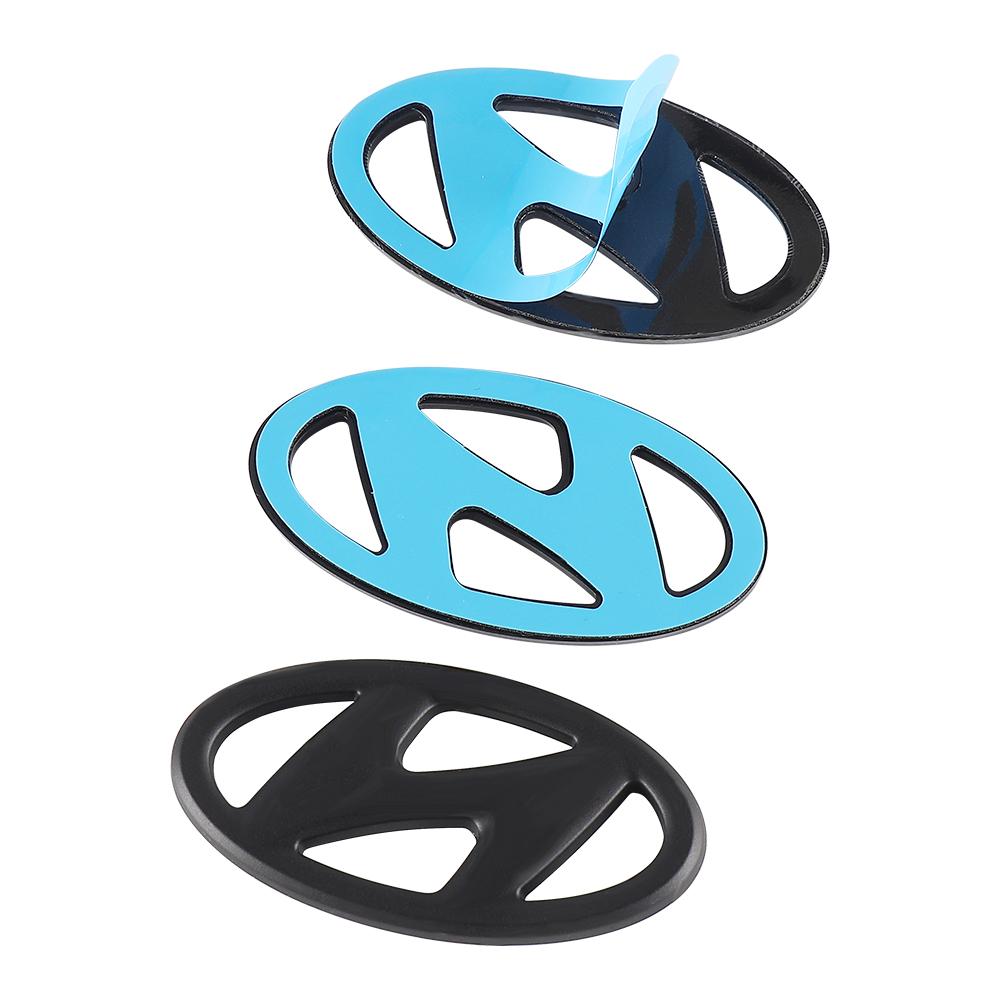 Car Steering Wheel Badge Logo Auto Badge Styling Decal Accessories For HYUNDAI i20 i30 Tucson i10 ix35 i40 Veloster Genesis Kona lh3