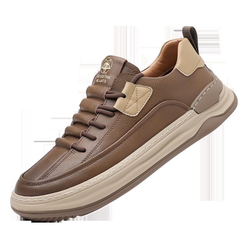 

Модные ретро-кеды из коровьей кожи для мужчин, осенние кроссовки с мягкой подошвой, дизайнерские кроссовки для мужчин, модные повседневные спортивные туфли Zapatos De Hombre 38