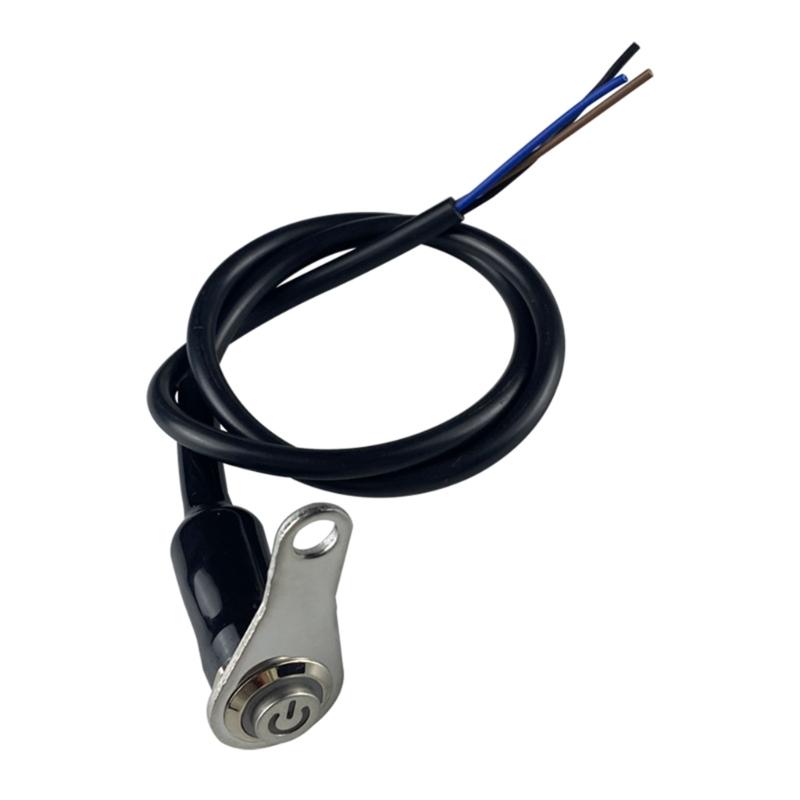 12V Universal Engine Kill Switch On Off Button Self-lock Switch Button Motorbike