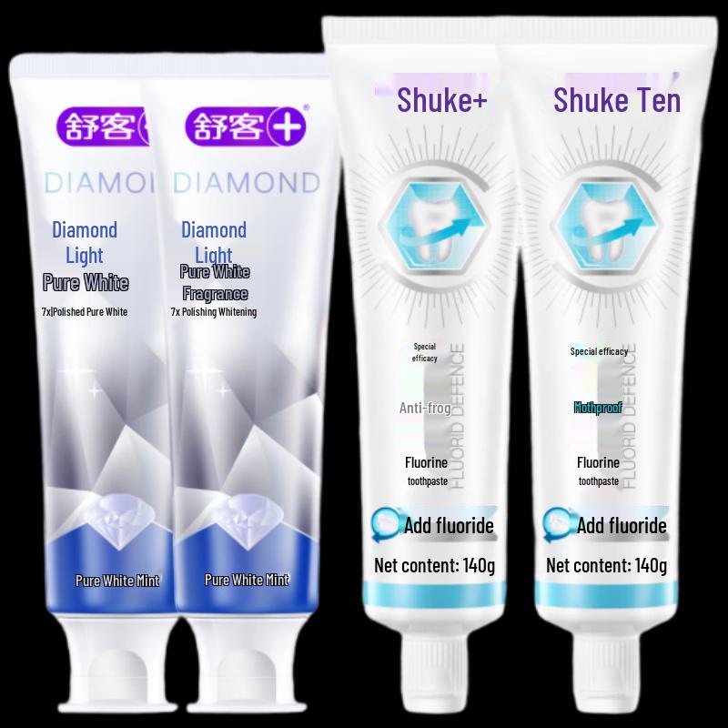 Saky Diamond Light Whitening & Anti-Cavity Toothpaste Set
