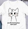 Meme Boykisser, Tricou Furry Amuzant, Tricou Femboy, Mândrie LGBTQ Bisexuală, Tricou Unisex Wee