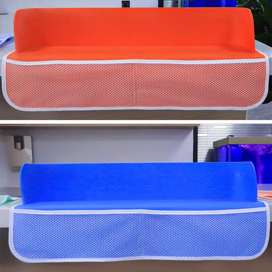 Bathtub Toy Storage Rack Splash Guard with Suction Cups Foldable Design Slip-Resistant