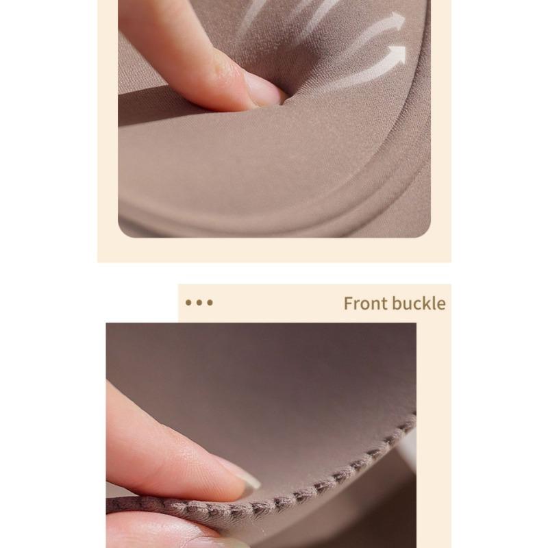 Womens Front Closure Wireless Push Up Seamless Bra