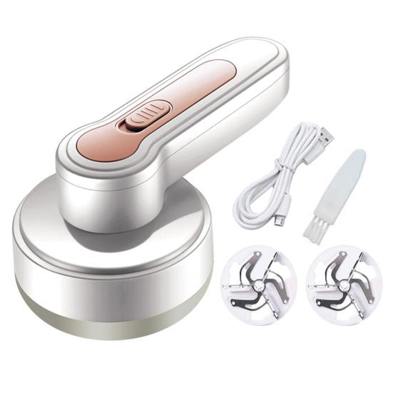 Yousheng Electric Fabric Shaver USB Rechargeable 3-Leaf Blades Sweater Defuzzer Cordless Clothes Lint Remover Portable Fuzz Pills Trimmer