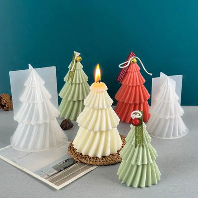 Molde de Silicone Árvore de Natal Molde Flexível Antiaderente Molde de Resina com Tema de Feriado para Velas Chocolate Gelatina Fabricação de Sabonetes