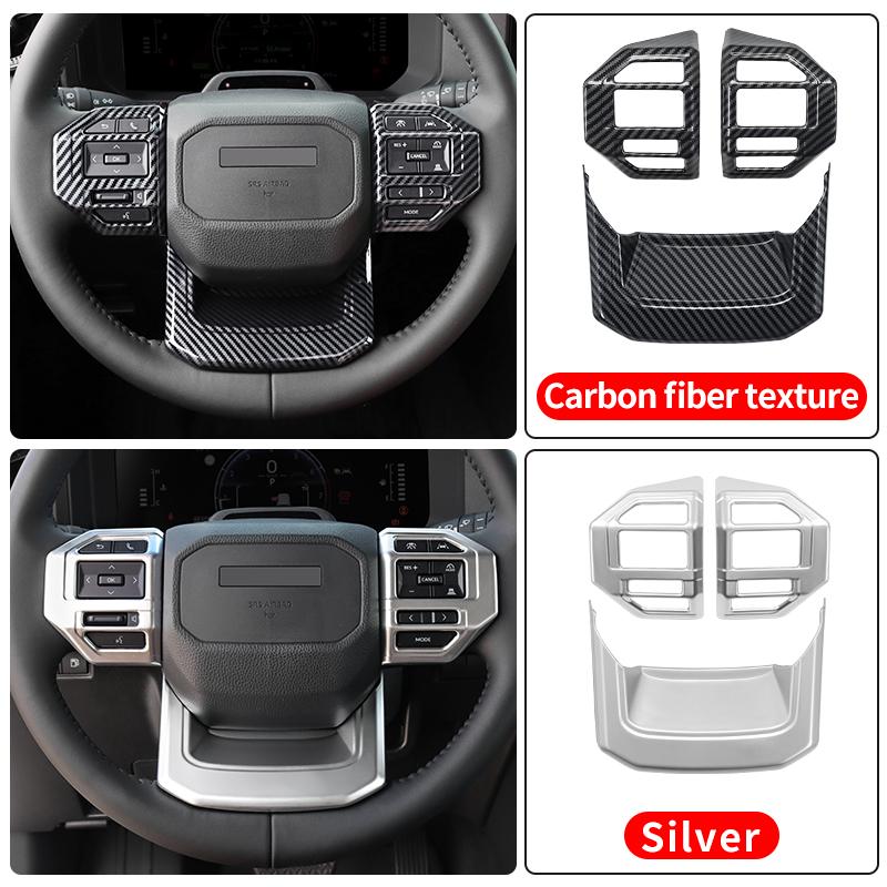 For 2026 Toyota Hilux SR SR5 Steering Wheel Button Protection Cover Anti Scratch Decorative Upgrade Car Interior Accessories