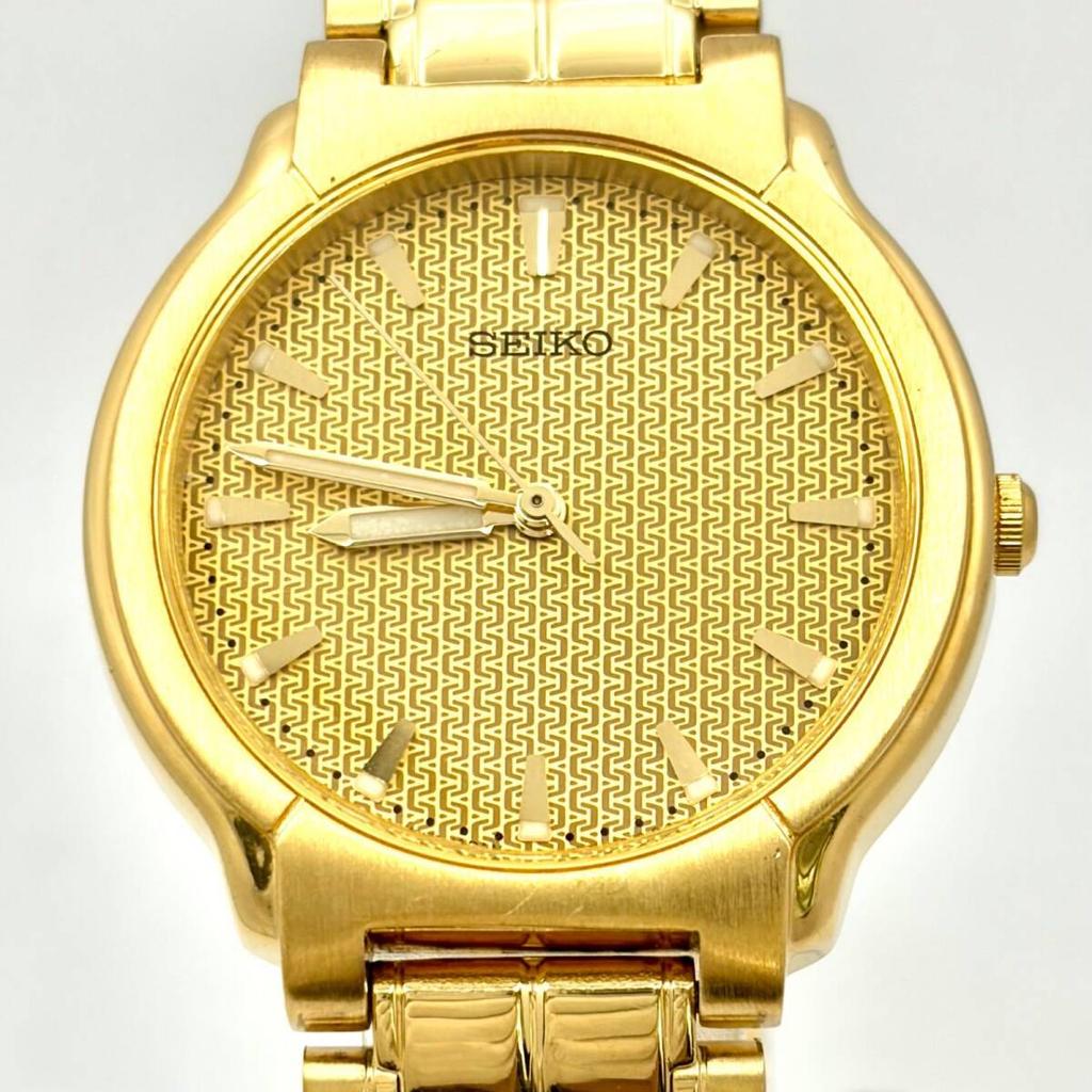 SEIKO Watch Gold 677432 [New Battery] Boys' V701-2B60