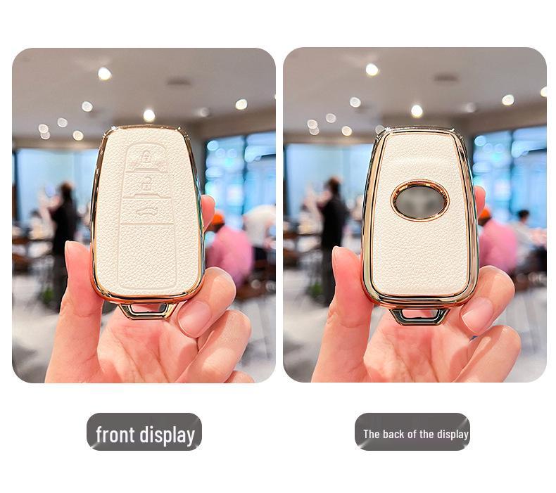 Toyota Key Cover for Camry, RAV4, Corolla, Levin, Avalon: Stylish Shell Buckle for Women.