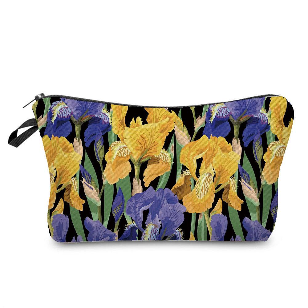 Women Flower Print Cosmetic Bag Toiletries Organize Travel Storage Case 6379