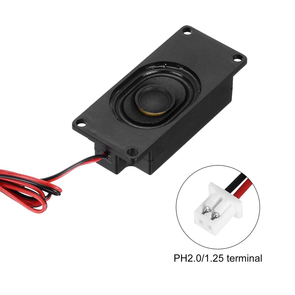 Uxcell 2pcs 3W 8Ohm Single Mini Speaker Full Range Mobile Portable Advertising Machine Speaker with Terminal Wire Connector Separation Interface for