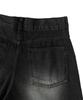 MISSLULZ Fire Rose Bermuda Denim Pants Black