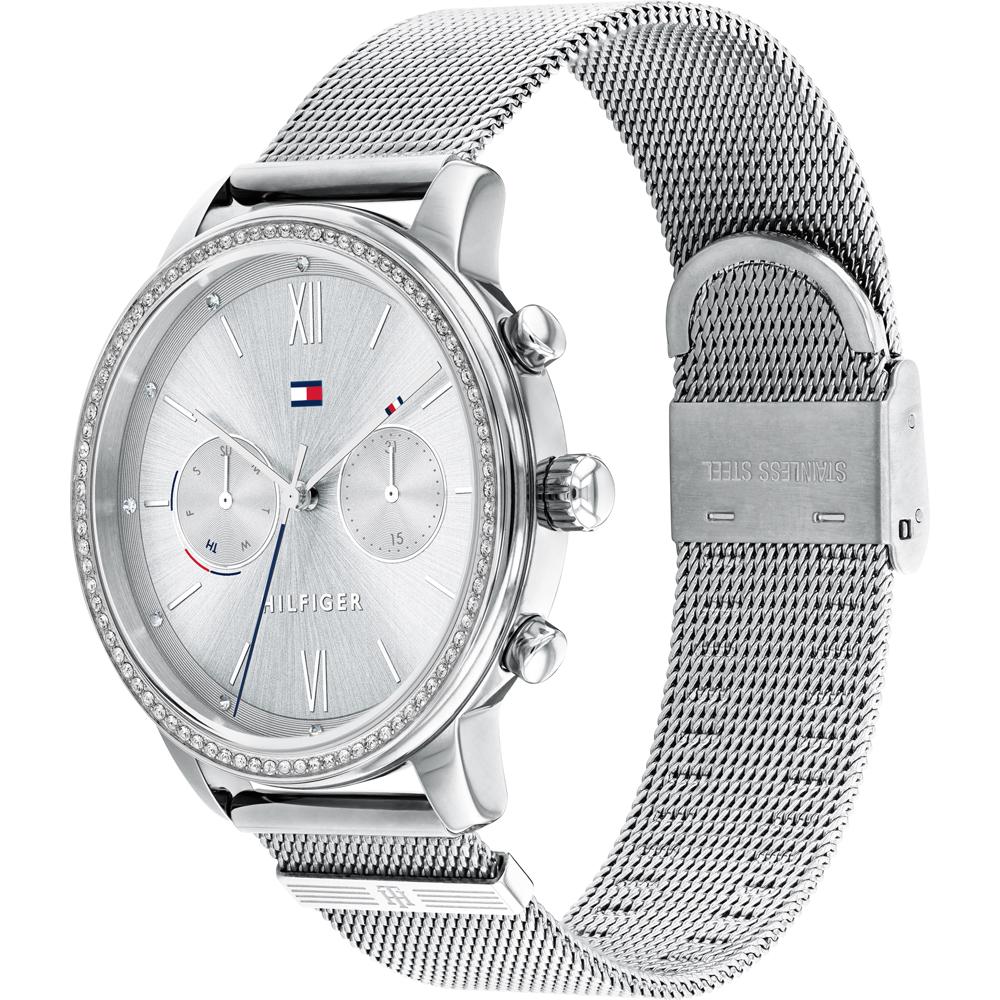 Tommy Hilfiger Blake Silver Stainless Steel Mesh Bracelet Ladies Quartz Watch 1782301
