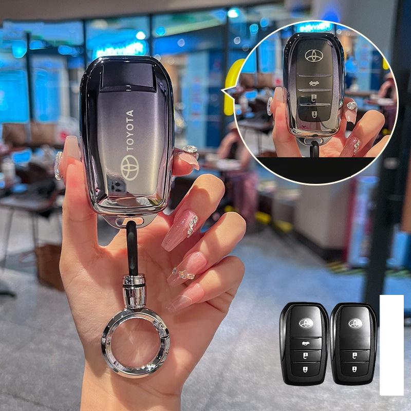 TPU Car Remote Key Case Cover Shell For Toyota CHR Hilux Fortuner Land Cruiser 200 Camry Corolla Crown RAV4 Highland Accessories