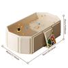 Portable Collapsible Baby Bath Tub for Infants and Toddlers with Drain Outlet and Safety Design for Easy Storage