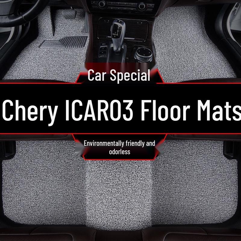 Compatible with 2018 Infiniti QX50: Full Set of Silk Loop Car Floor Mats