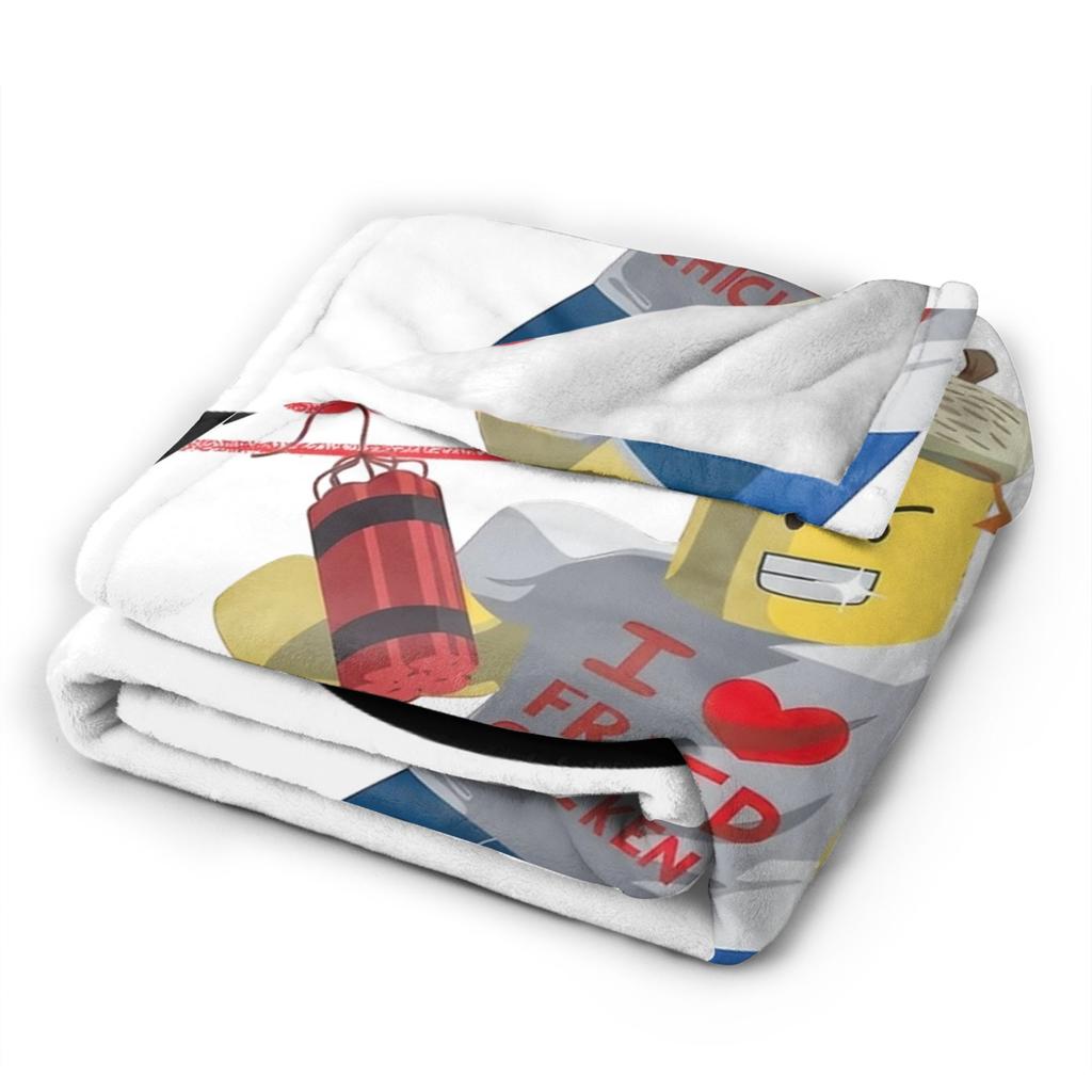 Shedletsky Blame John Forsaken Fuzzy Blankets Meme Robloxs Awesome Throw Blankets for  Sofa Bedding Lounge 125*100cm Bedspreads
