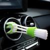 For Mini Double-End Microfiber Car Air Vent Duster with Removable Cloth Cover - Portable Cleaning Brush for Car Detailing, Dual-Head Design