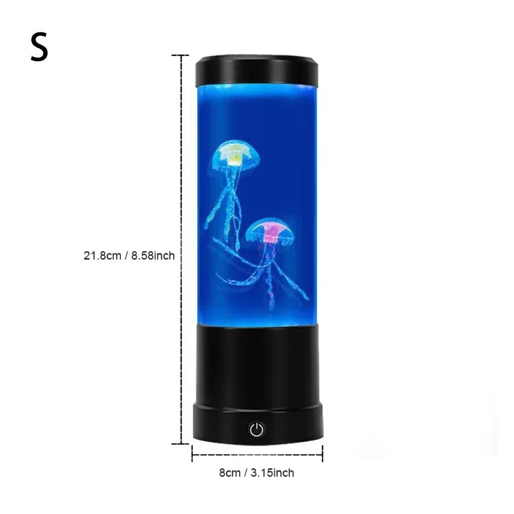 3 Sizes USB Charging Jellyfish Lamp LED Night Light Remote Control Color Changing Home Decoration Lights Aquarium Birthday Gift