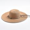 Summer Women Wide Brim Beach Sun Hat Simple Floppy Straw Hat Foldable Travel UV Protection Lady Cap