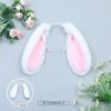 Lowering Ear Rabbit Hair Accessories Cosplay Pug Poodle Ears Tail Handmade Simulation Plush Headband
