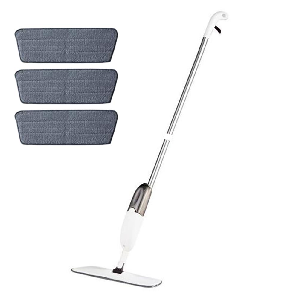 Nowy Duży Mop Natryskowy Do Gospodarstwa Domowego Z Wymienną Nakładką Z Mikrofibry Do Czyszczenia Na Mokro I Na Sucho Nakładki Z Mikrofibry Obrotowy Mop Natryskowy Miotła