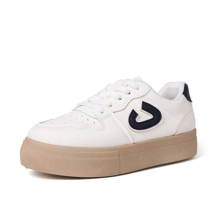 

Shoes women s shoes new spring and autumn platform white shoes retro shoes versatile casual sports board shoes 35 темно-синього кольору