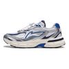 Li Ning Kids Sports Lifestyle Series Comfortable Reflective Shock Absorption Rebound Low-Top Casual Shoes Kids Sneaker Silver YKCU114-1