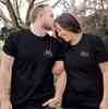 Mr und Mrs Passende Shirts Just Married T-Shirt Jubiläumsgeschenk für Frau Ehemann