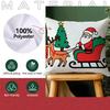 Cartoon Christmas Theme Pillowcase Printed Polyester 40/45/50Cm Throw Pillowcover Decorative Sofa Cushion Pillowslip Home Decor