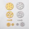 15pcs Stainless Steel Mechanical Steampunk Cogs Gears Clock Hour Hand Pendant Necklaces Bracelets Charm DIY Jewelry Making Decro
