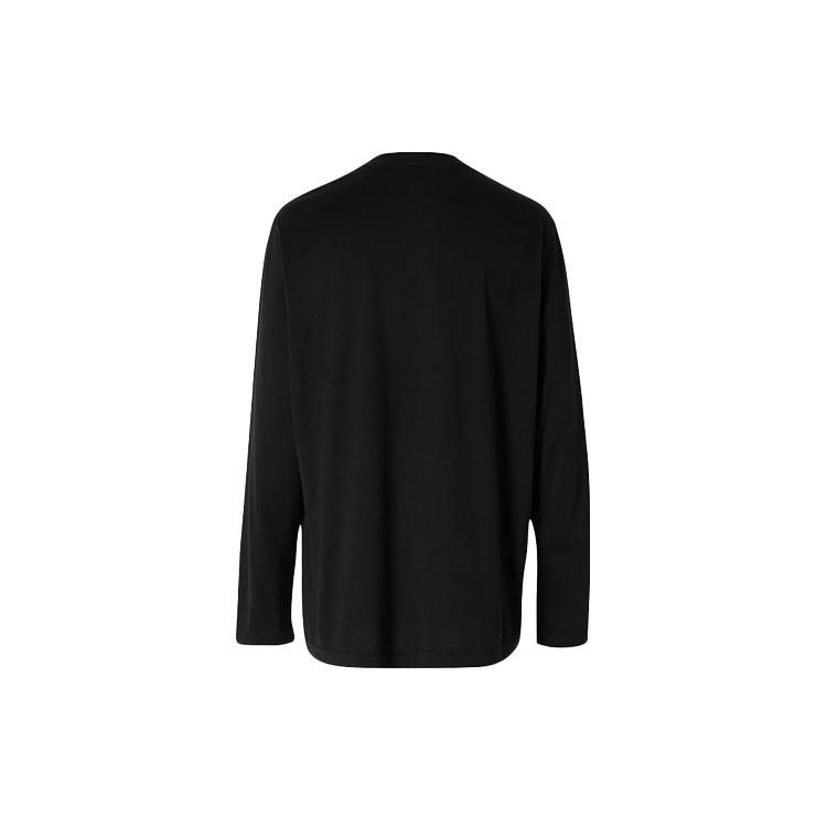 Burberry SS20 Pattern Round Neck Long Sleeves Unisex Black 8024599