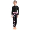 Mädchen-Gymnastik-Outfits, Kinder-Tanz-Ballett-Trikot und Stretch-Leggings-Set, athletischer Biketard