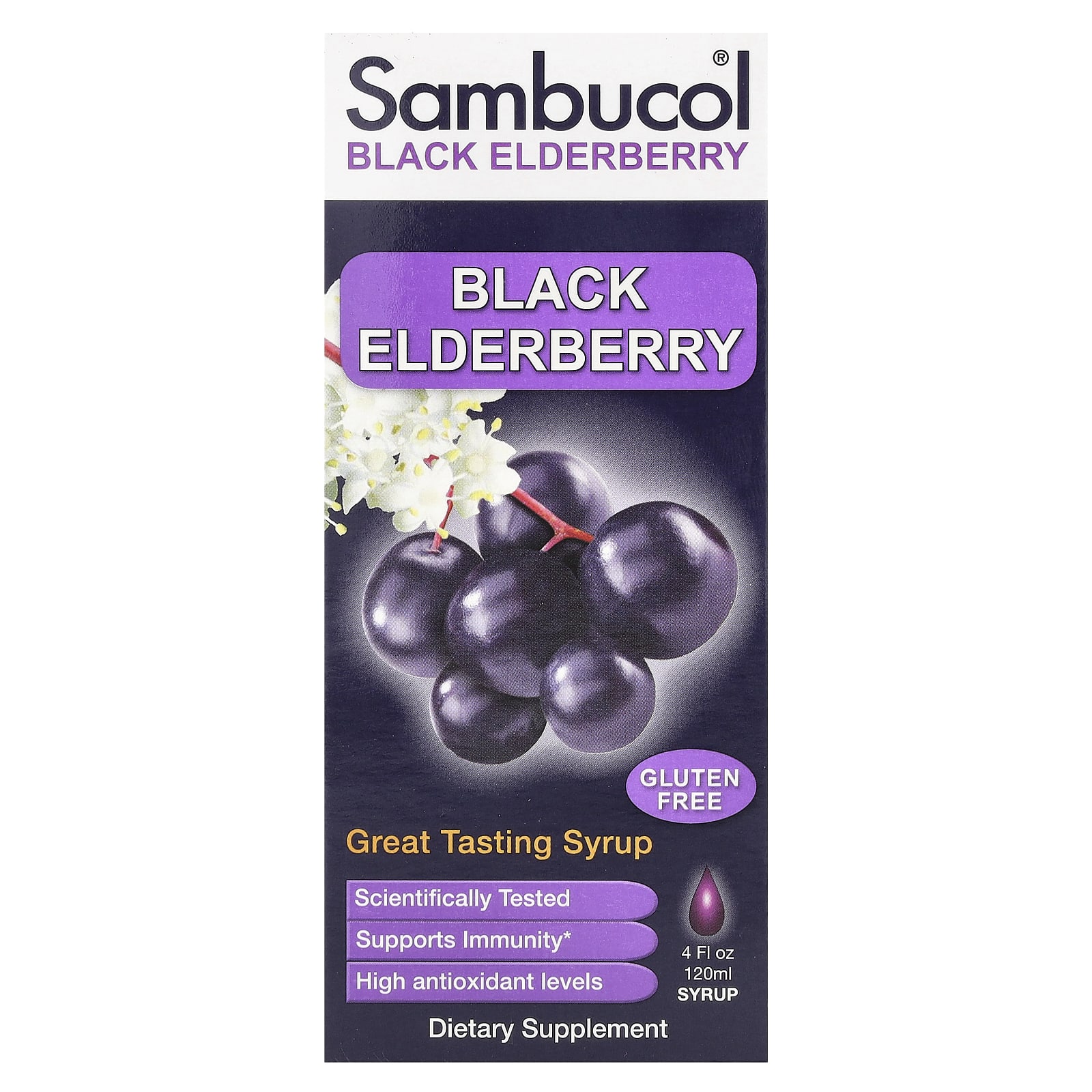 

Sambucol, Black Elderberry, Original Formula, 4 fl oz (120 ml)