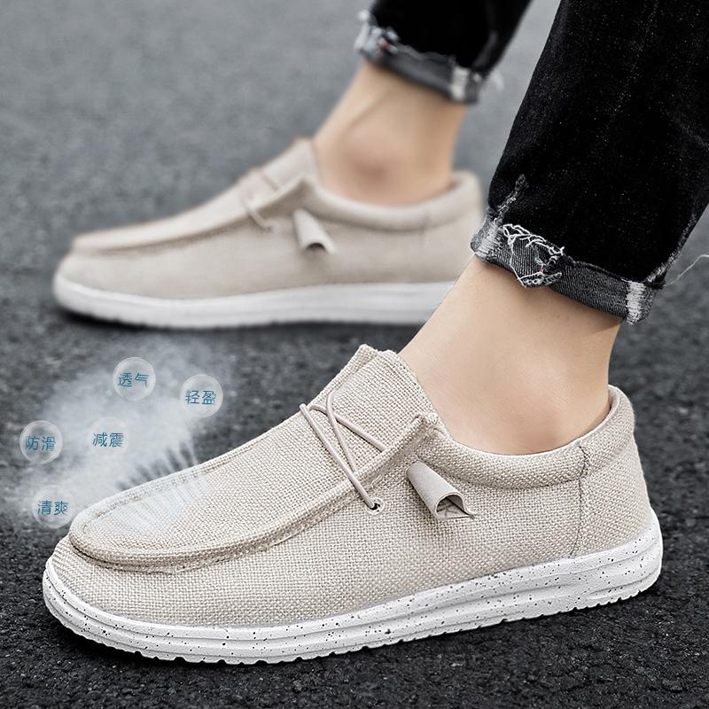Fashion Spring and autumn canvas men's shoes light sports shoes fashion casual walking designer men casual large 39-47
